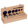 F1 MASS STANDARD - KNOB WEIGHTS WITHOUT ADJUSTMENT CHAMBER, SET - F1 MASS STANDARD - KNOB WEIGHTS WITHOUT ADJUSTMENT CHAMBER, SET (1 G - 500 G), WOODEN BOX