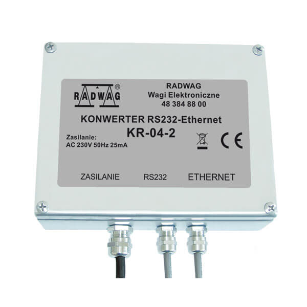 RS232 – ETHERNET CONVERTER - KR-04-2 CONVERTER RS232 – ETHERNET CONVERTER - KR-04-2 CONVERTER