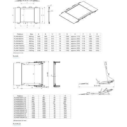 pl_4n_600_h4_ld_2 Stainless steel ramp platforms with LD lifting system